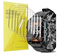 Blueshaweu 6 Pièces Protection Écran pour OUKITEL BT20 Military 1.96" Pouces Smart Watch - sans Bulles Haute Définition Qualité Supérieure Transparent Doux TPU Film Protection (6 Packs)