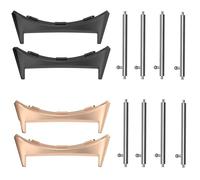 Blueshaweu Adaptateur de bracelet en métal compatible avec Google Pixel Watch 3, en acier inoxydable, adaptateur de montre de rechange, 20MM Für Watch 1/2/3 41mm, Acier inoxydable, Pas de gemme
