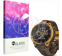 Blueshaweu AMOLED Lot de 3 films de protection d'écran en verre trempé 9H pour Garmin Instinct Crossover AMOLED, édition tactique