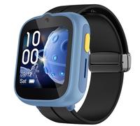 Blueshaweu Bracelet 18 mm 20 mm compatible avec montre connectée TCL MOVETIME MT48 - 4G, silicone souple, double magnétique, réglable, compatible avec TCL MOVETIME MT48 / MT46 / MT42