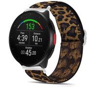 Blueshaweu Bracelet Compatible avec Polar 20mm,22mm Smart Watch,Bracelet Sport de en Nylon en Élastiques,Fermeture en acier inoxydable de haute qualité (20mm, Léopard)