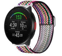 Blueshaweu Bracelet Compatible avec Polar 20mm,22mm Smart Watch,Bracelet Sport de en Nylon en Élastiques,Fermeture en acier inoxydable de haute qualité (20mm, Bohème arc - en - ciel)
