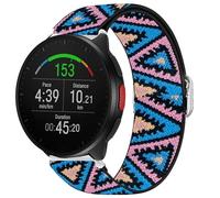 Blueshaweu Bracelet Compatible avec Polar 20mm,22mm Smart Watch,Bracelet Sport de en Nylon en Élastiques,Fermeture en acier inoxydable de haute qualité (20mm, Bleu rose)