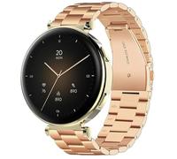 Blueshaweu Bracelet de 18 mm compatible avec la montre intelligente Hama 7000 1,32", classique, en acier inoxydable, compatible avec la montre intelligente Hama 7000, Große, Silicone, Pas de gemme