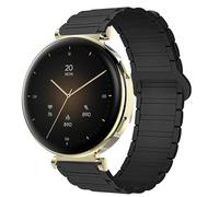 Blueshaweu Bracelet de 18 mm compatible avec la montre intelligente Hama 7000 1,32" - En silicone souple - Entièrement magnétique - Compatible avec la montre intelligente Hama 7000, Große, Silicone