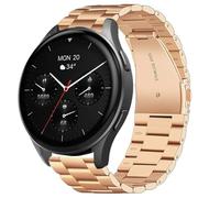 Blueshaweu Bracelet de 18 mm et 20 mm compatible avec la montre connectée Hama 8900 1,32" / 8900 1,43", en acier inoxydable classique, compatible avec la montre intelligente Hama 8900, 20mm, Silicone