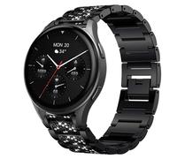 Blueshaweu Bracelet de 18 mm et 20 mm compatible avec la montre connectée Hama 8900 1,32" / 8900 1,43", en acier inoxydable de qualité supérieure, compatible avec Hama 8900, 20mm, Silicone, Pas de