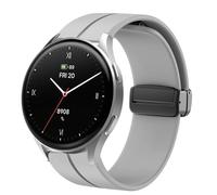 Blueshaweu Bracelet de 18 mm et 20 mm, compatible avec la montre intelligente Hama 8900 1,32" / 8900 1,43", en silicone souple double magnétique, compatible avec la montre intelligente Hama 8900, 20mm