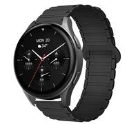 Blueshaweu Bracelet de 18 mm et 20 mm, compatible avec la montre intelligente Hama 8900 1,32" / 8900 1,43", en silicone souple, entièrement magnétique, compatible avec la montre intelligente Hama 8900