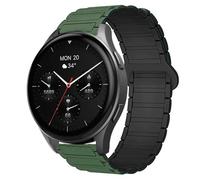 Blueshaweu Bracelet de 18 mm et 20 mm, compatible avec la montre intelligente Hama 8900 1,32" / 8900 1,43", en silicone souple, entièrement magnétique, compatible avec la montre intelligente Hama 8900