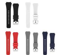 Blueshaweu Bracelet de 22 mm compatible avec Casio Watch, bracelet de rechange en silicone de sport compatible avec Casio MDV106-1AV / MDV107 / MTP-VD01, Große, Silicone, Pas de pierre précieuse