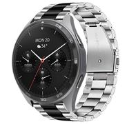 Blueshaweu Bracelet de 22 mm compatible avec la montre intelligente Hama 7010 (1,43"), 6010 (1,65"), 6910 (1,28"), Classic en acier inoxydable, compatible avec la montre intelligente Hama 7010/6010