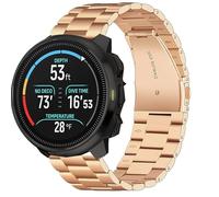 Blueshaweu Bracelet de montre classique en acier inoxydable compatible avec SUUNTO Run, Ocean, Race, Race S, Vertical, 9 Peak, 9 Peak Pro, 5 Peak, 3 (or rose, 20 mm)