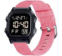 Blueshaweu Bracelet de montre de 18 mm compatible avec la montre CASIO F-91W, en nylon, pour montre Casio F-91W, A158WA, A168WA, W-217H, W-218H, AE-1200WH, Große, Silicone, Pas de pierre précieuse