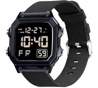 Blueshaweu Bracelet de montre de 18 mm compatible avec la montre CASIO F-91W, en nylon, pour montre Casio F-91W, A158WA, A168WA, W-217H, W-218H, AE-1200WH, Große, Silicone, Pas de gemme