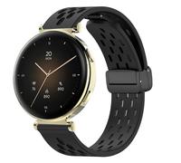 Blueshaweu Bracelet de rechange, 18 mm, compatible avec la montre intelligente Hama 7000 1,32", magnétique, réglable, respirant, en silicone, compatible avec la montre intelligente Hama 7000, Große