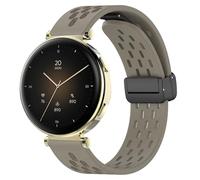 Blueshaweu Bracelet de rechange, 18 mm, compatible avec la montre intelligente Hama 7000 1,32", magnétique, réglable, respirant, en silicone, compatible avec la montre intelligente Hama 7000, Große