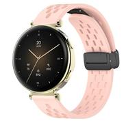 Blueshaweu Bracelet de rechange, 18 mm, compatible avec la montre intelligente Hama 7000 1,32", magnétique, réglable, respirant, en silicone, compatible avec la montre intelligente Hama 7000, Große