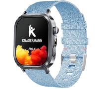Blueshaweu Bracelet de rechange de 18 mm, 20 mm, 22 mm, compatible avec les montres intelligentes Knauermann, en nylon, tricot compatible avec Knauermann PRO 4 rectangulaire/rond, Lite 4, Pro 4 Mini