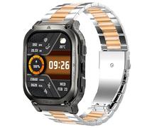 Blueshaweu Bracelet de rechange en acier inoxydable à dégagement rapide de 22 mm compatible avec montre intelligente militaire KOSPET TANK M3, M3 ULTRA, TANK, T3 ULTRA, T2, M2