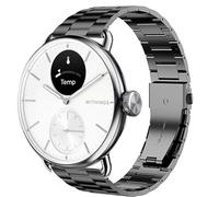 Blueshaweu Bracelet de rechange en acier inoxydable compatible avec montre connectée Withings ScanWatch, 18 mm, 20 mm, pour homme et femme, 20 mm