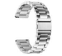 Blueshaweu Bracelet de rechange en acier inoxydable compatible avec montre connectée Withings ScanWatch, 18 mm, 20 mm, pour homme et femme, 20 mm