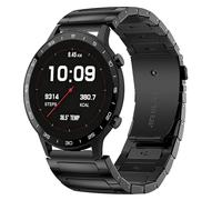 Blueshaweu Bracelet de rechange en acier inoxydable pour montre intelligente Sekonda - Compatible avec Sekonda Hybrid 45 mm, Motion Pro 39 mm, Active Pro 47 mm, Active Plus, Active 1909, etc. (noir