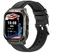 Blueshaweu Bracelet de rechange en cuir et silicone respirant pour montre intelligente Kospet Tank M3, TANK M3 ULTRA, TANK T3 ULTRA, TANK TANK T2, TANK M2 Military Smart Watch