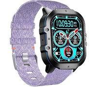 Blueshaweu Bracelet de rechange en nylon tissé respirant pour montre connectée Oukitel BT10, BT20, BT80, BT101, BT103 - 22 mm, 22mm, Nylon, Pas de gemme