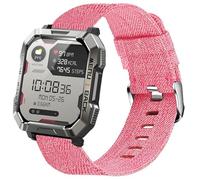 Blueshaweu Bracelet de rechange en nylon tissé respirant pour montre intelligente Blackview 20 mm, 22 mm, compatible avec IOWODO/Blackview W60, W20, IOWODO/Blackview R30 Pro, R50 Pro, 22mmSize, Nylon