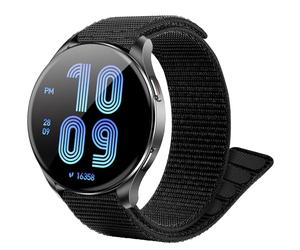 Blueshaweu Bracelet de rechange en nylon tissé ultra léger pour montre Blackview/IOWODO W60, W50 Pro, W40, W30, W20, R30 Pro, 20 mm, 22 mm, 22mm, Nylon, Pas de gemme