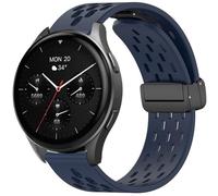 Blueshaweu Bracelet de rechange pour montre intelligente Hama 8900 1,32"/8900 1,43", magnétique et respirant, en silicone sport, compatible avec Hama 8900, 20mm, Silicone, Pas de gemme