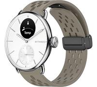 Blueshaweu Bracelet de rechange pour montre intelligente Withings ScanWatch, 18 mm, 20 mm, en silicone souple, respirant, magnétique, papillon, accessoire de sport pour homme et femme, 18mmSize