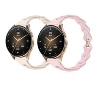 Blueshaweu Bracelet pour femme de 18 mm et 20 mm compatible avec Hama 8900 1,32"/8900 1,43", fin, à une chaînette élégante, en silicone compatible avec la montre intelligente Hama 8900, 18mm, Silicone