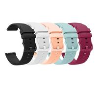 Blueshaweu Bracelets de 18 mm et 20 mm compatibles avec la montre intelligente Withings, bracelet de montre classique en silicone pour Withings ScanWatch 2 38 mm/ScanWatch 2 42 mm, 20mm, Silicone, Pas