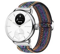 Blueshaweu Bracelets de rechange en tissu réglable de 18 mm à 20 mm pour montre intelligente Withings, doux et extensible pour ScanWatch 2 38 mm/ScanWatch 2 42 mm, 20mm