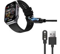 Blueshaweu Câble de charge carré compatible avec Knauermann PRO 3 Fan Edition (2025), câble de chargeur, station de charge pour Knauermann PRO 3 Fan Edition rectangulaire (noir)