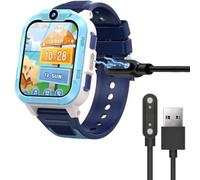 Blueshaweu Câble de charge compatible avec montre connectée IOWODO pour enfants 1,85" Z40Pro, câble chargeur pour montre connectée IOWODO/Blackview Z40Pro, USB type A, noir