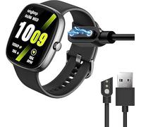 Blueshaweu Chargeur de montre intelligente Anyloop, chargeur USB magnétique à 2 broches, compatible avec montre connectée Anyloop ALW1 1,7" Mini / LA32 5 cm / AK47 Y2 4,7 cm (noir)