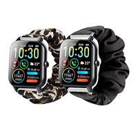 Blueshaweu Chouchou Bracelet Compatible avec Ddidbi P66D Smartwatch, en Tissu Imprimé Élastique Bracelet de Montre du Ddidbi P66D 1,85 Pouces/Aptkdoe P66D 1,85 Pouces Smartwatch