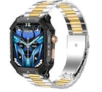 Blueshaweu Compatible avec les bracelets de montre intelligente Oukitel, 22 mm en acier inoxydable solide, compatibles avec les montres intelligentes OUKITEL BT10, BT20, BT80, BT101, 22mm Size, Acier