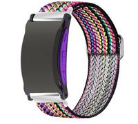 Blueshaweu Compatible Bracelet Compatible avec Pavlok Shock Clock 3,Bracelet Sport de en Nylon en Élastiques,Fermeture en acier inoxydable de haute qualité (Bohème arc - en - ciel)