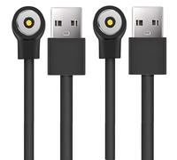 Blueshaweu Compatible LVTEL Smart Ring Chargeur, Chargeur de Remplacement magnétique Compatible LVTEL R8 Smart Ring (2 Packs-Noir)