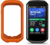 Blueshaweu Coque de protection compatible avec Garmin Edge 1050 - En silicone souple - Anti-chocs - Orange
