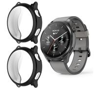 Blueshaweu Étui de protection compatible avec Hama Smartwatch 9000, protection complète en TPU flexible avec film de protection, résistant aux rayures, compatible avec montre connectée Hama 9000 1,43