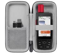 Blueshaweu Étui GPS compatible avec Garmin GPSMAP H1i Plus - Étui de protection avec espace pour écouteurs, câble USB et carte mémoire - Compatible avec Garmin GPSMAP H1i Plus (noir)