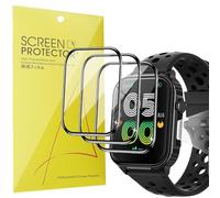 Blueshaweu Lot de 3 films de protection d'écran compatibles avec la montre connectée Parsonver G01 1,95" G01 - Transparent - En PET flexible - Compatible avec montre connectée Parsonver G01 (noir)