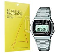 Blueshaweu Lot de 6 films de protection d'écran en TPU transparent flexible compatible avec Casio Watch A158WEA-1EF,A158WEA-9EF, etc. (transparent)