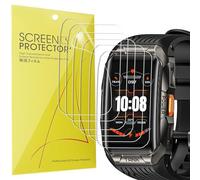 Blueshaweu Lot de 6 films de protection d'écran en TPU transparent flexible pour montre intelligente KOSPET Tank X2 Smartwatch, transparent