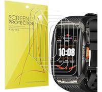 Blueshaweu Lot de 6 films protecteurs d'écran compatibles avec Kospet Tank X2 Ultra - Couverture complète en TPU transparent - Compatible avec montre connectée Kospet Tank X2 Ultra